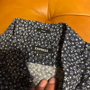 Express Dress shirt (floral) (blue) (XL)
